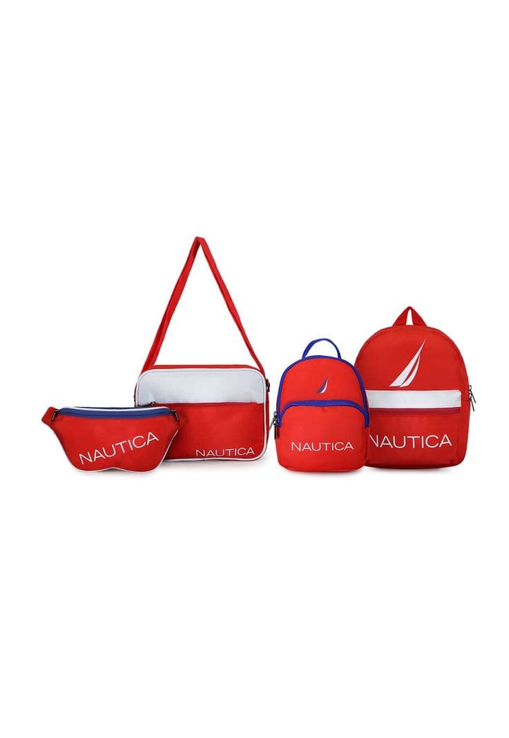 Pack Nautica mochila Parvus y Orion + banano Kappa + bolso Perseo rojo