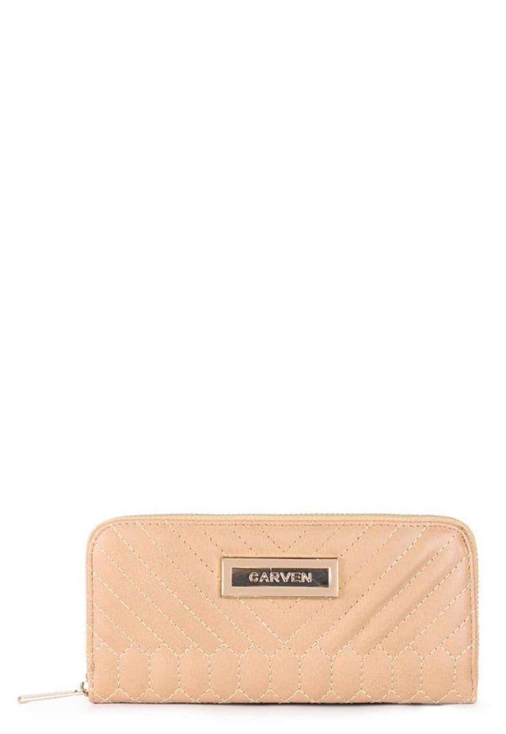 Billetera de mujer Petunia beige Carven