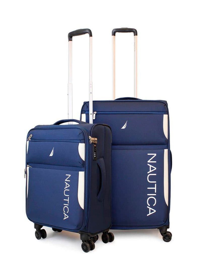 Pack 2 maletas blandas de tela S+M Nautica Marbella 10k y 20k azul