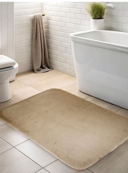 Alfombra de bano Nautica Home ultra suave 50x80cm beige L