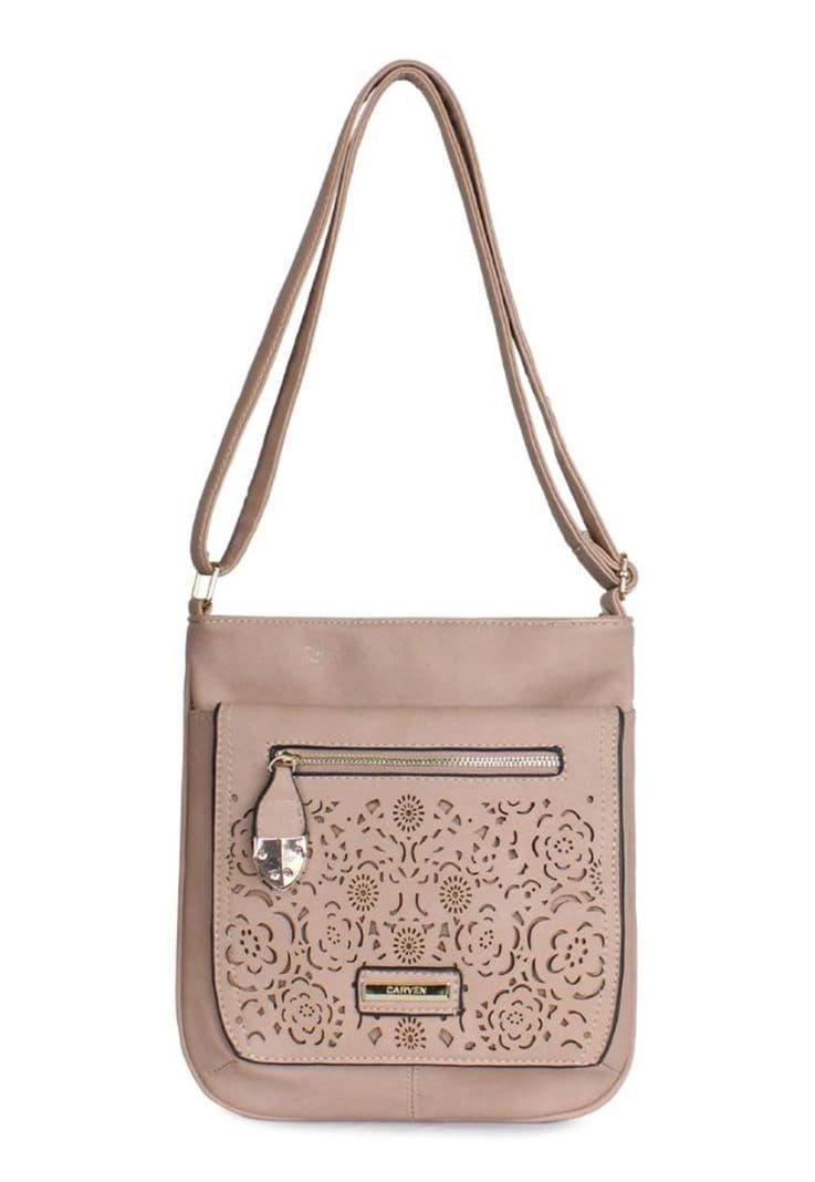 Cartera Flower rosado palo Carven