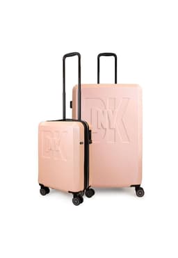 Pack 2 Maletas Donna Karan Luxe S 10kg + L 23kg rosa DKNY Rosado