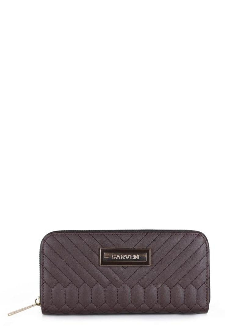 Billetera de mujer Petunia cafe Carven