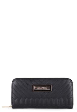 Billetera de mujer Petunia negra Carven Negro