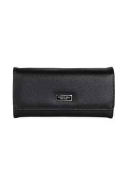 Billetera mujer Flap-Bessie negra Kenneth Cole Negro