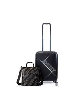 Pack Maleta cabina Donna Karan Woman 10kg negra + Bolso Tote Tilly DKNY Negro S