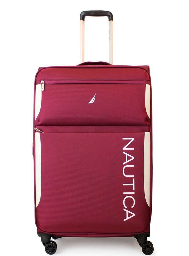 Maleta blanda de tela grande Nautica Marbella L 23kg burdeo