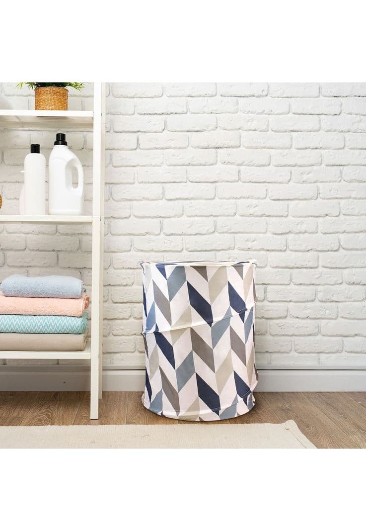 Cesto para ropa plegable Nautica Home 42x55cm multicolor Gris M