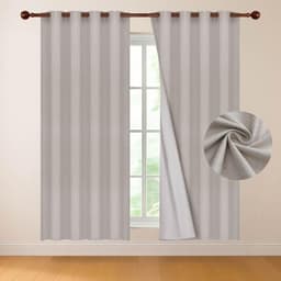 Cortina Blackout Engomada Termica Set 2 Casatua 140x220 Beige