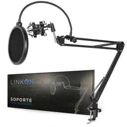 KIT Soporte para Microfono Condensador Brazo Antipop y Arana Negro
