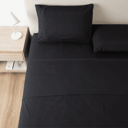 Sabanas 1800 Hotel Ultra Suave Funda Bordada Super King Negro