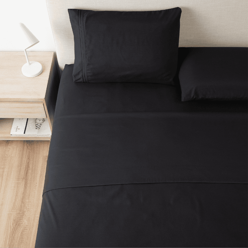 Sabanas 1800 Hotel Ultra Suave Funda Bordada Super King Negro