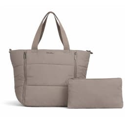 Bolso Tote Bag Cartera Buffer Mujer + Estuche Organizador Cafe