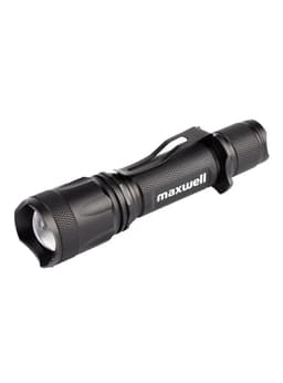 Linterna Led Tactica Maxwell Recargable USB Impermeable Negro