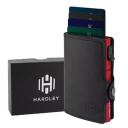 Billetera Hombre Hardley Proteccion Rfid Tarjetero Antirrobo Rojo