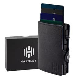 Billetera Hombre Hardley Proteccion Rfid Tarjetero Antirrobo Gris