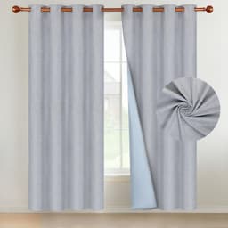 Cortina Blackout 100% 135x220cm Tipo Gamuza Casatua Set de 2 Gris