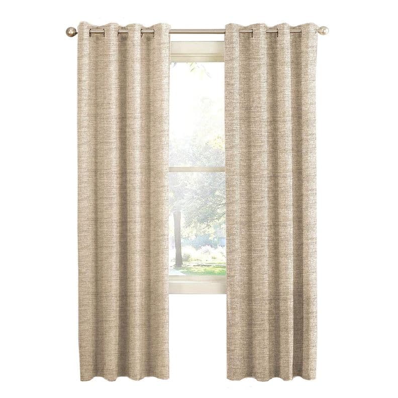 Cortina Blackout 100% CasaTua 1 Pano 140x220 Textu Lino Beige