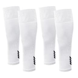 Medias Futbol Deportivas Sin Pie Pantorrillera Fitnics Set 2 Talla unica blanco