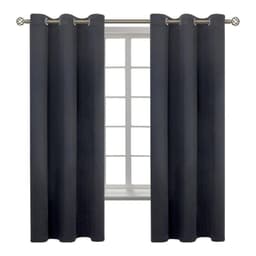 Cortina Blackout Casatua Un Pano 140x220cm Aislante Gris Oscuro 140 CM
