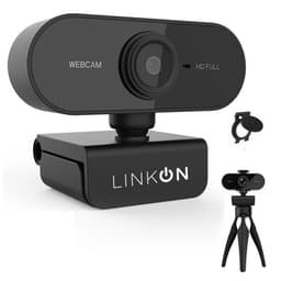Webcam Camara Web FullHD 1080p USB Microfono Tripode Negro