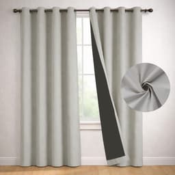 Cortina Blackout 100% Casatua Set 2 Panos 220x135cm Engomada Crema