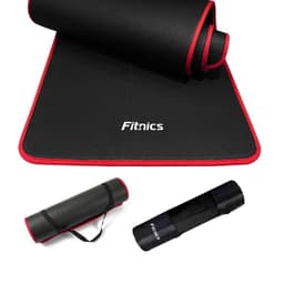 Mat Yoga Colchoneta Ejercicio 10mm Borde Tela +Bolso +Correa Negro