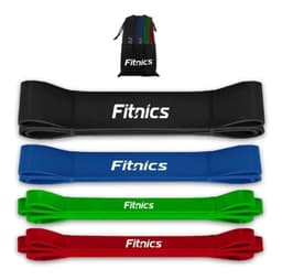 Bandas Elasticas Power Bands Resistencia Fitnics Set 4 Latex