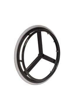 Rueda Inflable Aro 24 Para Silla De Ruedas 3 Rayos Gris