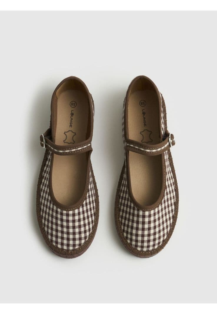 Sandalias Ballerina Vichy Cafe 40