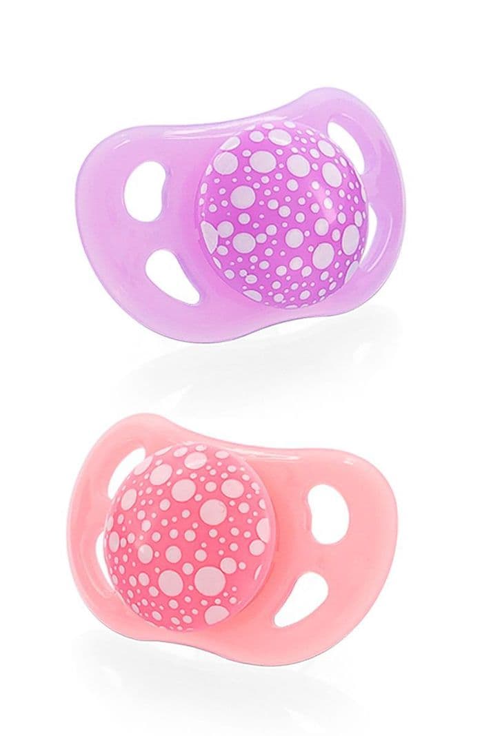 Chupetes Twistshake 0-6m 2 uns Rosado Morado Diseno 8