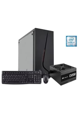 Desktop Intel Core I3-8100J/ 8GB/ 1 TB HDD / Corsair 5PEC-05 / FreeDos (Reacondicionado) Negro