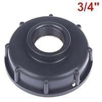 Pack X2 Tapa Roscada S60 X6 Tanque Ibc O Bidon Adaptador 3/4
