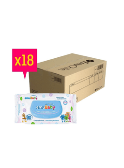 Toallas Humedas Emubaby Con Tapa 18 Paquetes