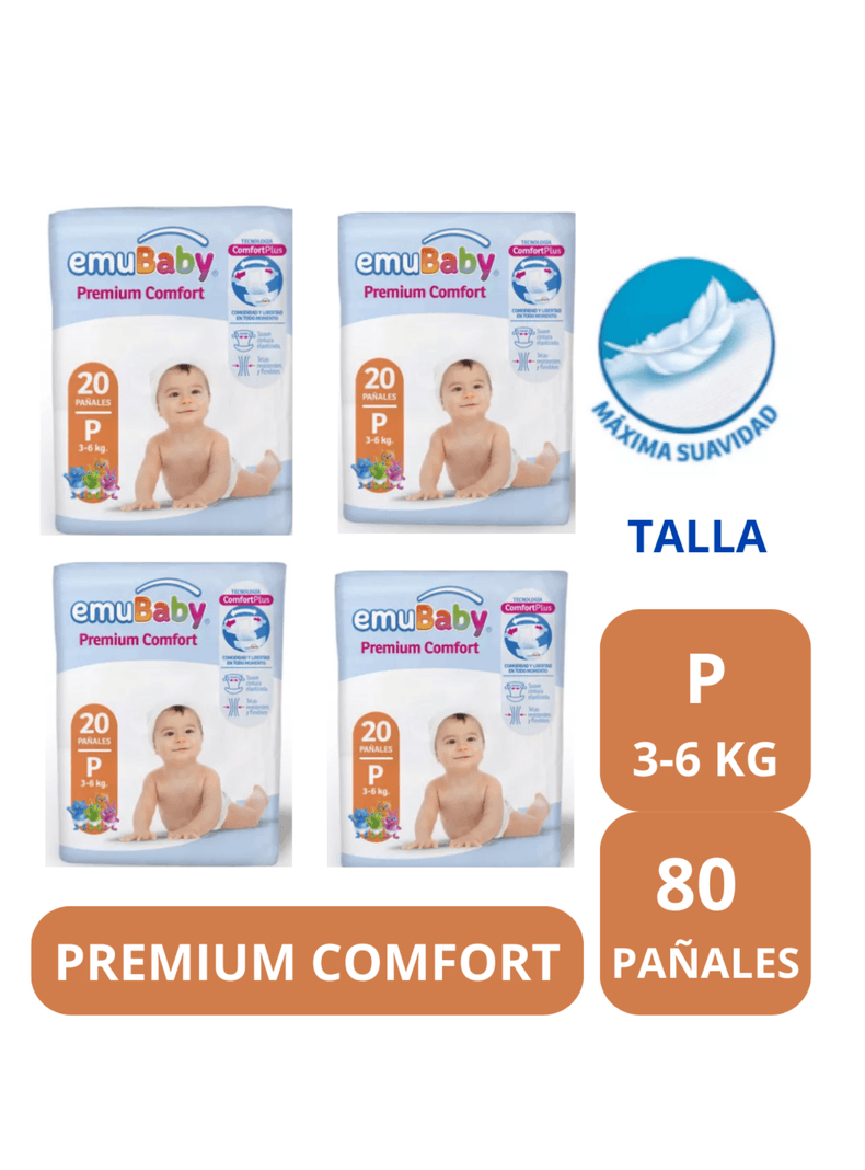 Panal Emubaby Premium Comfort X4 Talla P