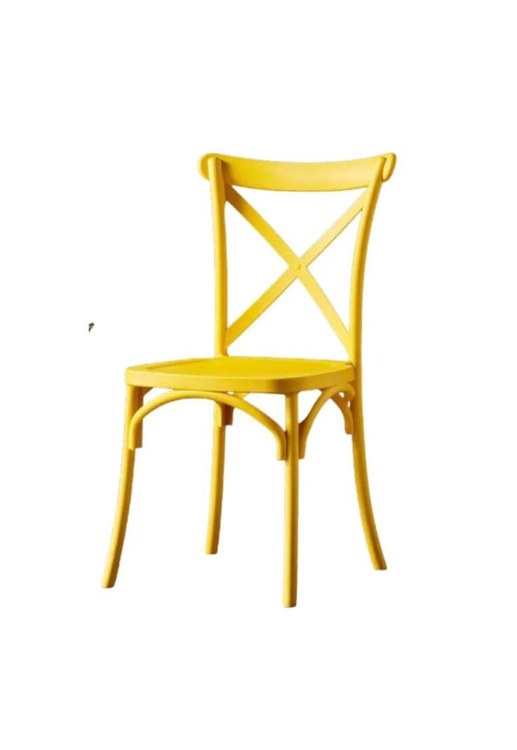 Pack de 2 Sillas Crossback Basic Amarillo