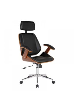 Pack de 2 Sillas de Oficina Ejecutiva Nordica Woodstyle Negro