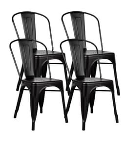 Pack 4 Sillas Tolix color negro