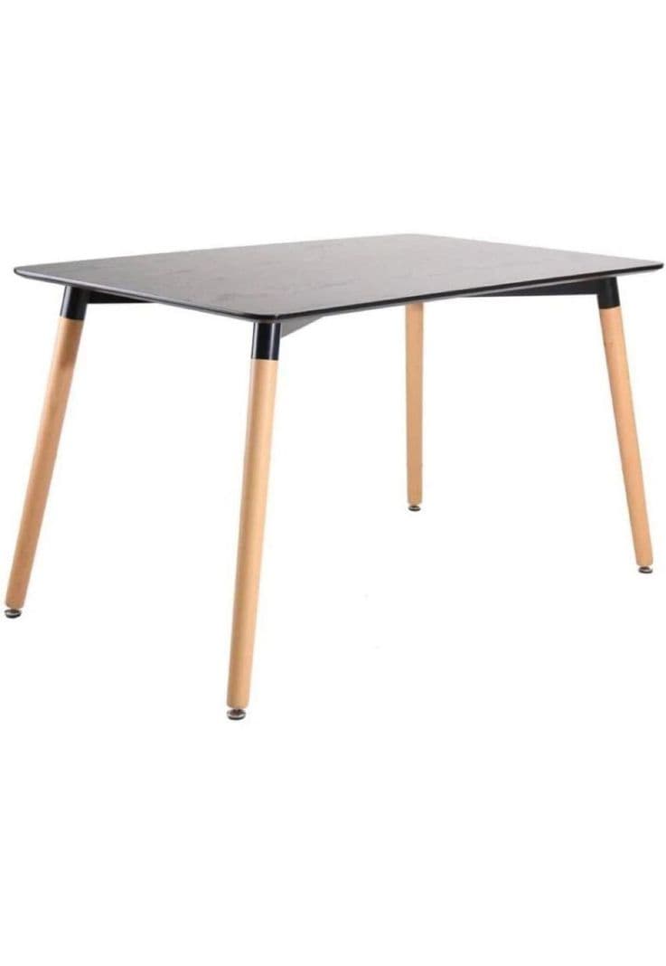 Mesa Eames Rectangular 120x80x75cm Negro