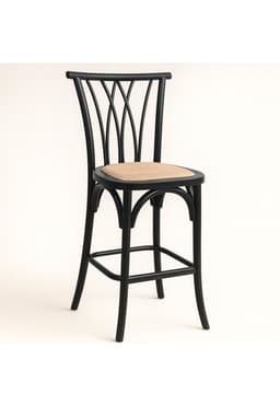 Taburete Crosswood 66cm de Madera Negro