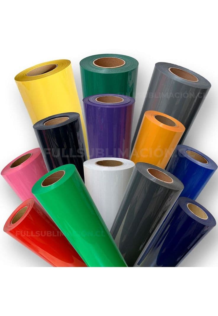 Vinilo PU Para Textil Termotransferible por Metro Azul Oscuro