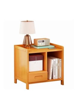Velador color madera 1 cajon Chic Home Cafe