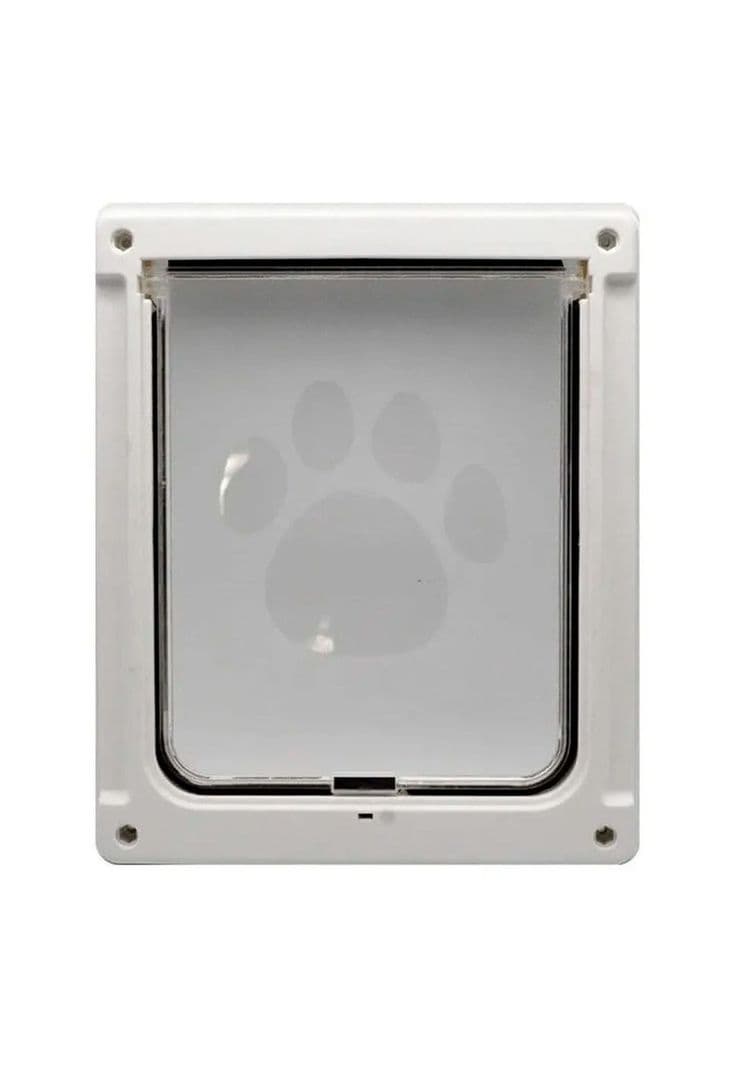 Puerta Exterior Grande XL Para Perro Mascota Blanco
