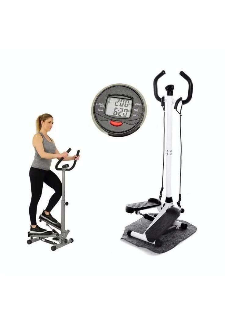 Mini Stepper Eliptica Hidraulico Banda Resistencia Negro
