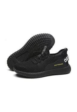 Zapatos Zapatilla De Seguridad Anti-smash Transpirable Tallas Negro 40
