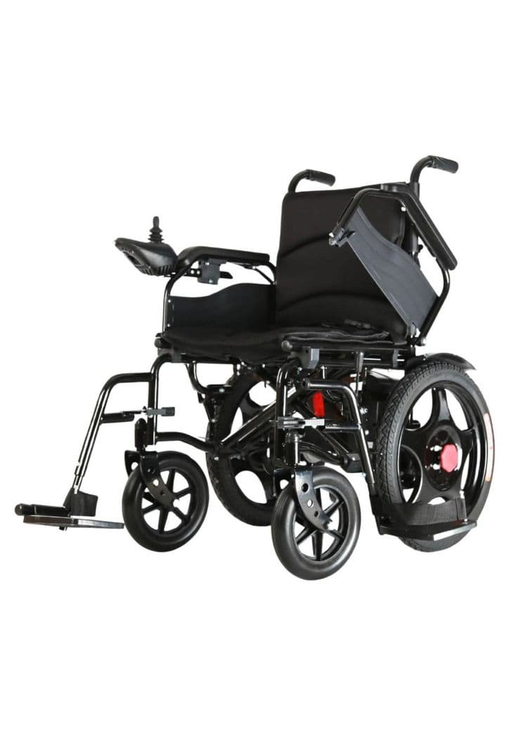 Silla De Ruedas Electrica Plegable Con Joystick Negro