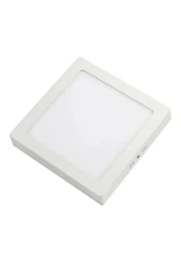Pack 10 Foco Panel Plafon Led 18w Sobrepuesto Cuadrado Frio Blanco