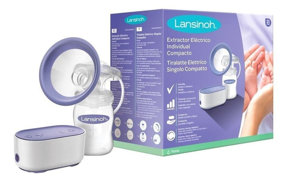 Extractor de leche electrico compacto - single Lila