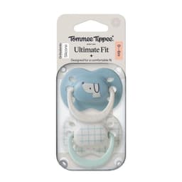 Chupete de silicona Ultimate Fit 2 unidades 0-6 meses nino Azul 0 a 6 Meses