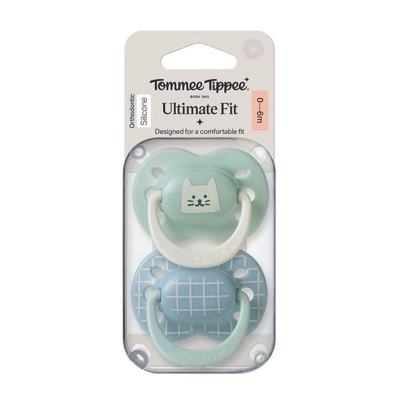 Chupete de silicona Ultimate Fit 2 unidades 0-6 meses nino Verde 0 a 6 Meses